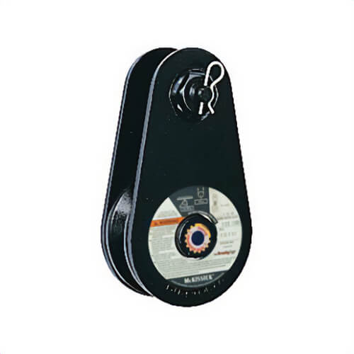 McKissick® 102114 404 Light Champion Tail Board Snatch Block, Wire Rope Cable, 5/8 to 3/4 in, 8 ton Load, 6 in OD