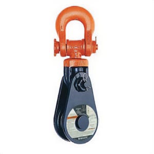 McKissick® 119589 431 Super Champion Snatch Block with Shackle, 1-1/4 in, 30 ton Load, 20 in OD