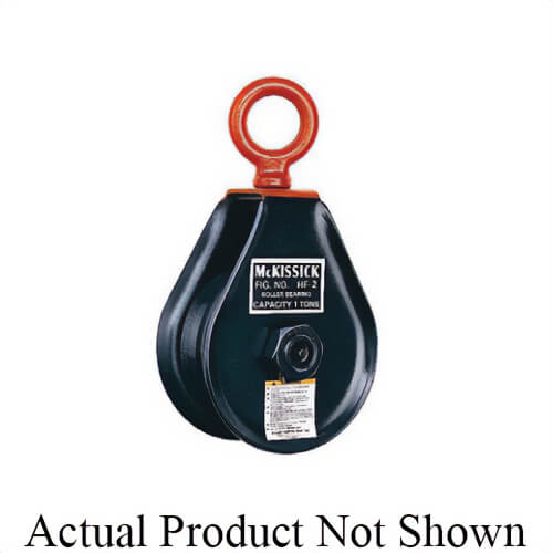 McKissick® 170629 HF-2 Hay Fork Pulley Block with Swivel Eye, Manila Rope Cable, 1-1/4 in, 1 ton Load, 4-1/2 in OD