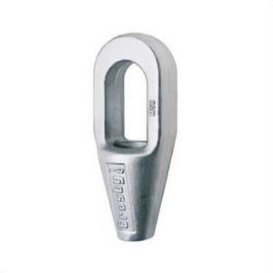McKissick® 1039995 G-417 Closed Spelter Socket, 7/8 in Cable, 1.94 in ID Eye, 8-3/4 in L, Forged Steel