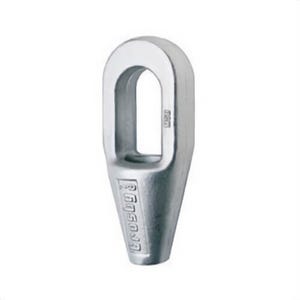 McKissick® 1039940 S-417 Closed Spelter Socket, 7/16 to 1/2 in Cable, 1.16 in ID Eye, 5-1/2 in L, Forged Steel