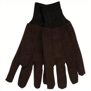 MCR Safety 7100 General Purpose Gloves, Work, Clute Pattern/Standard Finger/Straight Thumb Style, L, 8 oz Jersey, Natural White