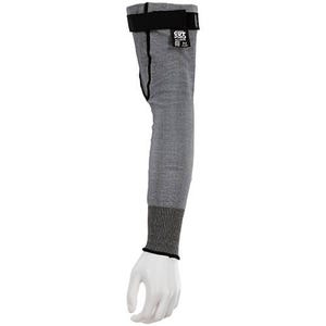 MCR Safety 92185VR CutPro® Sleeve, Cut and Abrasion Resistant, 18 in Long, Gray, Adjustable Hook and Loop Bicep, ANSI Cut Level A6