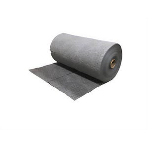 Meltblown GDM150 Dimpled Heavyweight Absorbent Roll, 30 in W x 150 in L, 50.5 gal Absorption, Fluids Absorbed: Universal, Gray