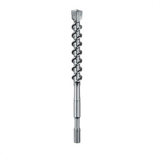 Metabo® 676200000 4-Cutter Hammer Drill Bit, 1 in Drill Bit, Spline Shank, 11 in D Cutting, Carbide Cutting Edge, 16 in OAL