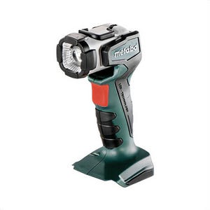Metabo® 600368000 ULA Fixed Focus Cordless Flashlight with Coolant Through, LED Lamp, 14.4/18VDC, 5.2 Ah Li-Ion Battery, Tool Only