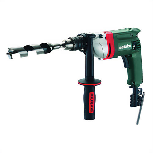 Metabo® 600580420 High Torque Electric Drill, 1/16 to 1/2 in Keyed Chuck, 0 to 660 rpm No Load, 350 rpm Rated Speed, Tool Only