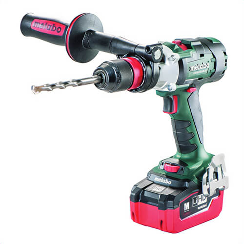 Metabo® 602357620 Ultra-M Brushless Cordless Hammer Drill/Driver Kit with Coolant Through, 1/16 to 1/2 in Keyless Chuck