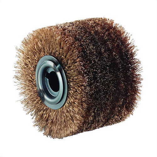 Metabo® 623501000 Wheel Brush, 4 in dia Brush, 2-3/4 in W Face, 0.01 mm dia Filament/Wire, 3/4 in Arbor Hole