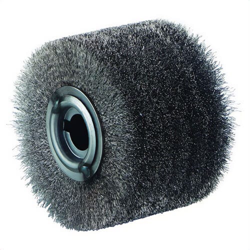 Metabo® 623503000 Wheel Brush, 4 in dia Brush, 2-3/4 in W Face, 0.008 mm dia Filament/Wire, 3/4 in Arbor Hole