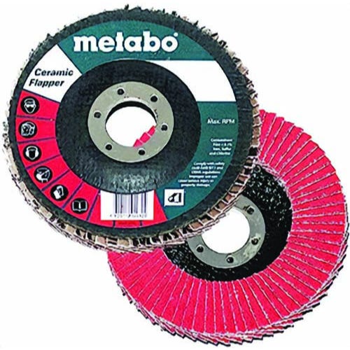 Metabo® 629494000 Ceramic Flapper, 4 1/2 in, 60, 7/8 T27, 10 ea