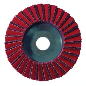 Metabo® 626370000 Combi KLS Coated Abrasive Flap Disc, 5 in dia, 7/8 in Center Hole, 120 Grit, Medium Grade, Aluminum Oxide