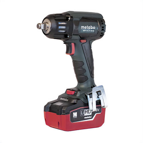 Metabo® US602205550 SSW 18 LTX Brushless Cordless Impact Wrench Kit with Coolant Through, 1/2 in Square Drive, 18 VDC