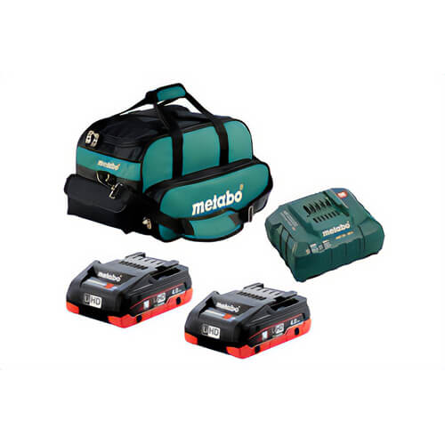 Metabo® US625367002 Battery Starter Kit, 2 x 4 Ah, 18V