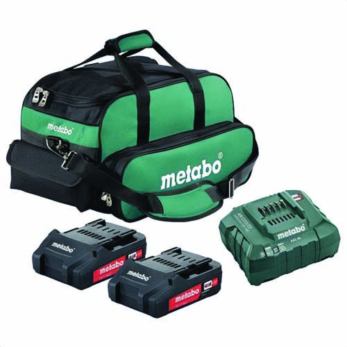 Metabo® US625596020 LT/LTX Ultra-M Battery Starter Kit with Coolant Through, 2 Ah Li-Ion Battery, 18 VDC Charge