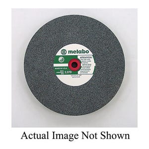 Metabo® 655414000 General Purpose Bench Grinding Wheel with Nested Bushing, 8 in dia x 1 in Thick, 1-1/4 in Center Hole, A24 grit