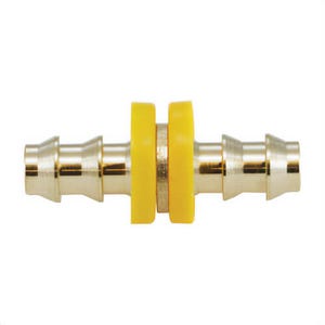 MMM 30301 Hose Splicer, 3/8 in Nominal, POHB End Style, CA360 Brass, Import