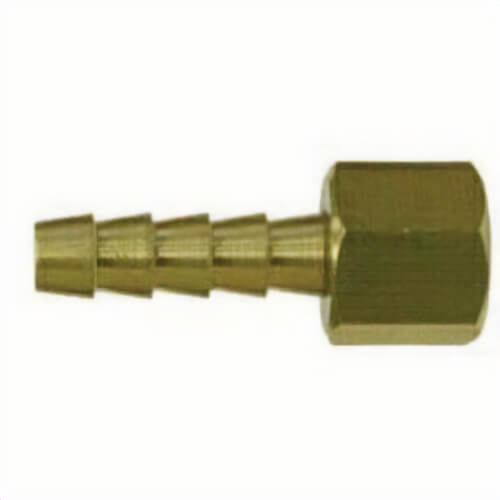 MMM 32101 Swivel Hose Adapter, 1/4 in Nominal, Barb x Female Flare, Brass, Import