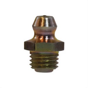 Midland Metal 36186 Ball Check Grease Fitting, 5/16-24 Thread, 0.65 in OAL, Steel