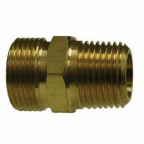 MMM 38368 Hose-to-Pipe Adapter, 3/8 in Nominal, Male ABS x MIP End Style, CA360 Brass