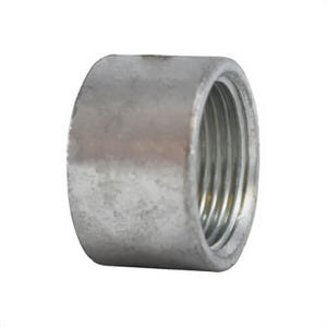 MMM 64775H Half Merchant Coupling, Steel, 1 in Nominal, SCH 40/80, Straight Threaded End Style, Galvanized, Import