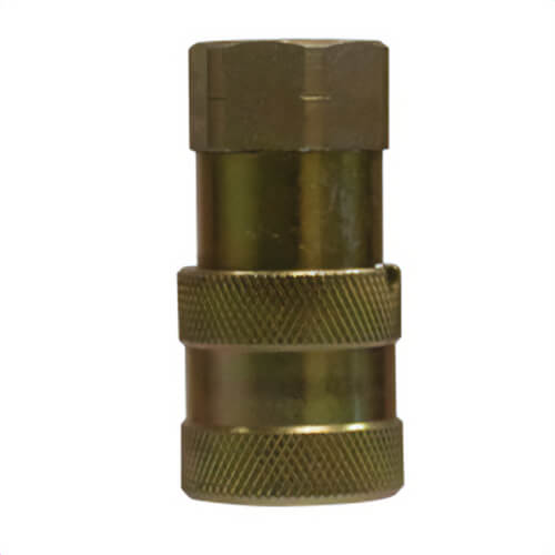 MMM FF14F FF Series Pipe Coupler, 1/4 in Nominal, FNPT, PTFE Seal/Steel, Import