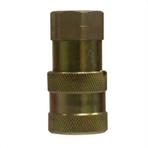 MMM FF14F FF Series Pipe Coupler, 1/4 in Nominal, FNPT, PTFE Seal/Steel, Import