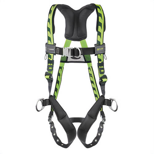 Miller® By Honeywell ACF-TBDUG AirCore™ Harness, Universal, 400 lb, 5000 lb Tensile, Tongue Leg Strap Buckle