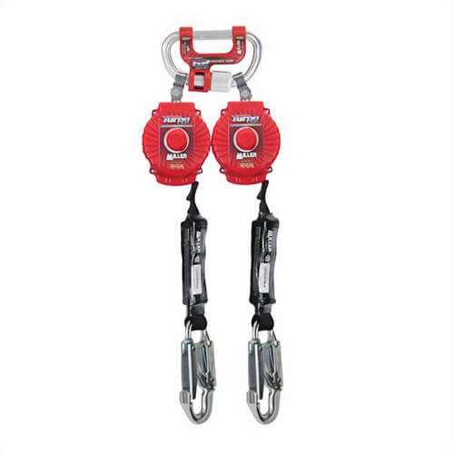 Miller® By Honeywell MFLC-3-Z7/6FT Personal Fall Limiter, Series: Twin Turbo™, 400 lb Load, 6 ft Length, Polyester Jacket/Vectran™ Web Line