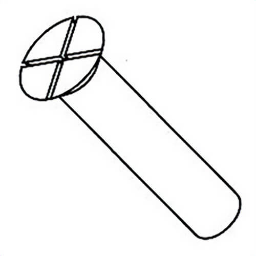 Milwaukee® 05-70-0335 Replacement Flat Head Cap Screw, T30, M8 x 40 mm, for use with 6577 Worm Drive Saw