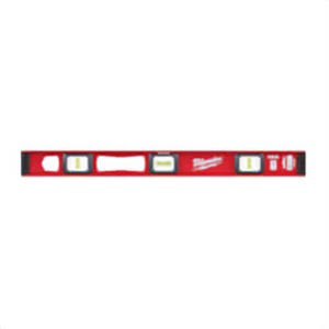 Milwaukee® MLIBM24 Heavy Duty Magnetic I-Beam Level, 24 in L, 3 Vials, Aluminum, 0.0005 in Accuracy