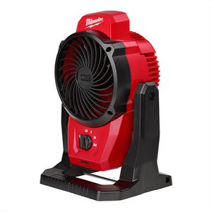 Milwaukee® 0820-20 Jobsite Fan, 12V, 3 Speeds, 400 CFM Air Flow