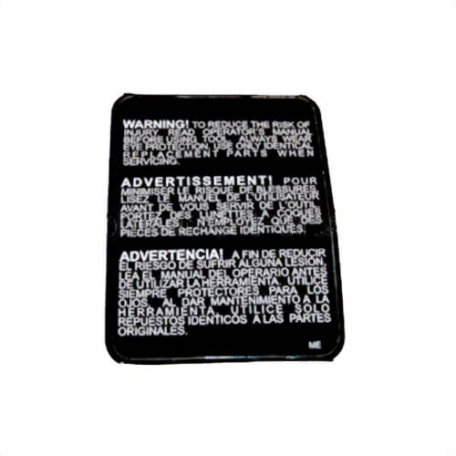 Milwaukee® 10-15-0425 Replacement Warning Label