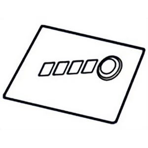 Milwaukee® 10-20-4300 Replacement Front Fuel Gage Label