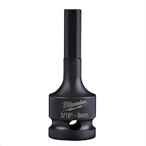 Milwaukee® Shockwave™ 49-66-5141 Lineman's Hex Bit Socket, 5/16 in Square Drive, 1/2 in