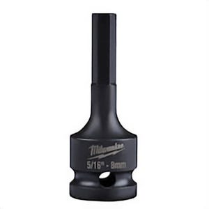 Milwaukee® Shockwave™ 49-66-5141 Lineman's Hex Bit Socket, 5/16 in Square Drive, 1/2 in