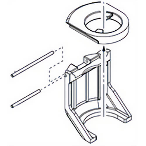 Milwaukee® 14-46-0117 Replacement Chisel Shifter Assembly, for use with 5268 SDS Rotary Hammer