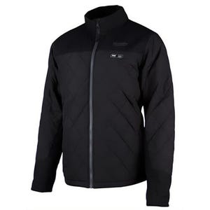 Milwaukee® 203B-202X M12™ Heated Axis™ Jacket with M12™ Charger and Power Source, Wind and Water Resistant, Black, 2XL