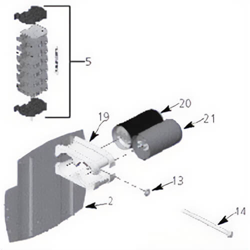Milwaukee® 22-33-0570 Replacement Capacitor Motor, 1 hp, for 9560/61/62/65/66/67/68/70/71/72/73 Electric Chain Hoist