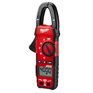 Milwaukee® 2235-20NST Clamp Meter Kit, 400 Ohm, 1 in Jaw, Backlit LCD Display