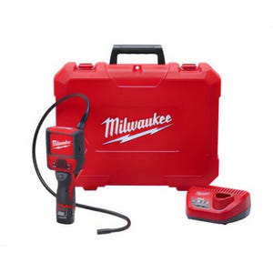 Milwaukee® M12™ 2315-21 Cordless Inspection Camera Cable Kit, 0.49 in dia x 3 ft L Probe, 3-1/2 in LCD Display, Black/Red