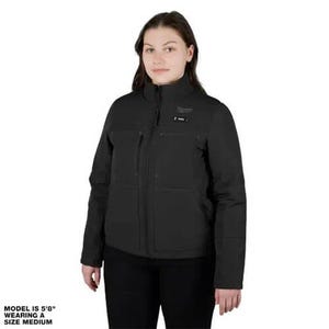Milwaukee® 234B-21M M12™ Women's Heated Axis™ Jacket with Battery and Charger, Wind and Water Resistant, Black, M