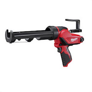Milwaukee® 2441-20 M12™ Cordless Caulk and Adhesive Gun, 10 oz Container, up to 400 lb of pushing force, Black/Red