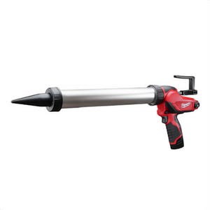 Milwaukee® 2442-21 M12™ Aluminum Barrel Sausage Style Caulk and Adhesive Gun Kit, 20 oz