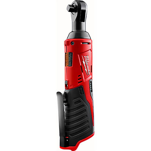 Milwaukee® M12™ 2457-20 Double Insulated Cordless Ratchet, 3/8 in Drive, 35 ft-lb Torque, 250 rpm Speed, 12 VDC, Li-Ion Battery