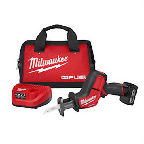 Milwaukee® M12™ Fuel™ 2520-21XC Cordless Reciprocating Saw Kit, 5/8 in L Stroke, 3000 spm, Straight Cut, 12 VDC, 13-1/4 in OAL