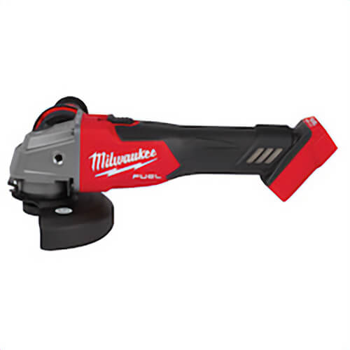 Milwaukee® 2881-20 M18 Fuel™ Cordless Angle Grinder, 5 in dia Wheel, 5/8-11 UNC Arbor/Shank, 18 V, M18™ Lithium-Ion Battery, Slide Switch
