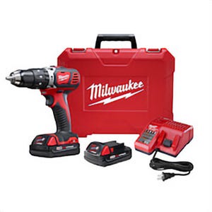 Milwaukee® M18™ 2607-22CT Cordless Hammer Drill/Driver Kit, 1/2 in Metal Single Sleeve Ratcheting Lock Chuck, 18 VDC