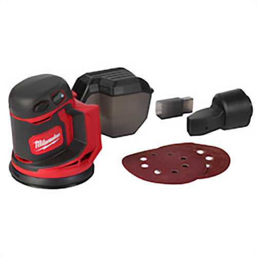 Milwaukee® M18™ 2648-20 Cordless Random Orbit Sander, 5 in dia Wheel, 18 VDC, 7000 to 12000 OPM, Redlithium™ Battery