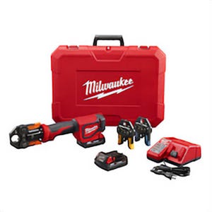 Milwaukee® 2674-22P Short Throw Press Tool Kit, Up to 1 in Crimping, 18 VDC, M12™ Redlithium™ Lithium-Ion Battery, 13-1/2 in OAL